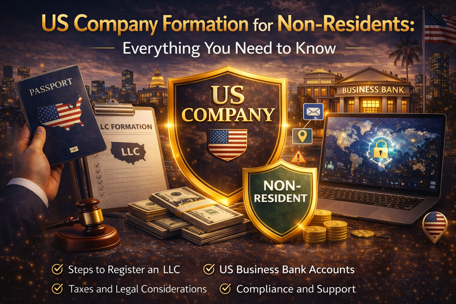 US Company Formation for Non-Residents: Everything You Need to Know