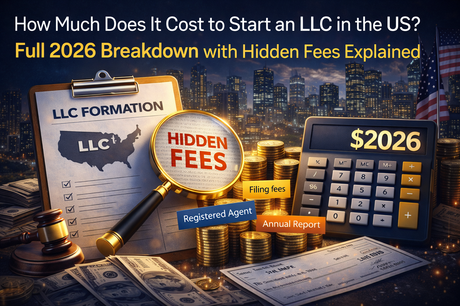 How Much Does It Cost to Start an LLC in the US? Full 2026 Breakdown with Hidden Fees Explained