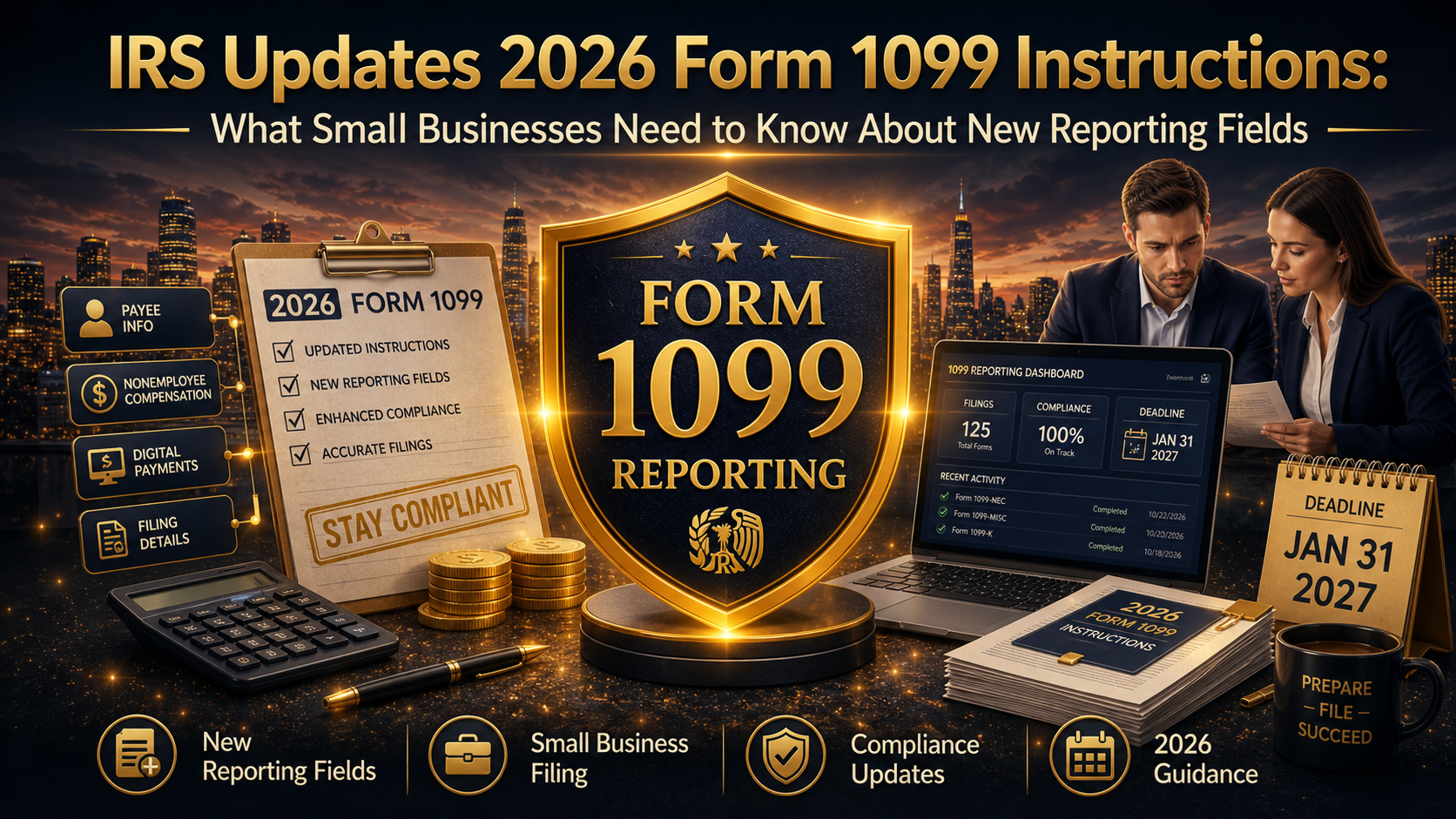 IRS Updates 2026 Form 1099 Instructions: What Small Businesses Need to Know About New Reporting Fields | CORPIUS